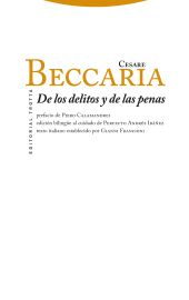 De los delitos y de las penas