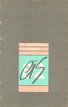 Del conocimiento antropológico