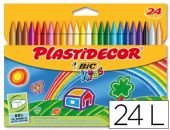 PLASTIDECOR 24 COLORES PLASTIDECOR - BIC