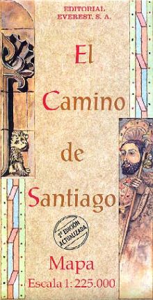 CAMINO DE SANTIAGO MAPA DESPLEGABLE