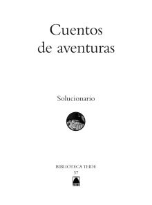 Solucionario. Cuentos de aventuras. Biblioteca Teide