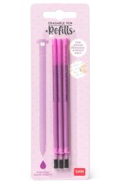 REFILL ERASABLE PEN - PURPLE LEGAMI - PACK 3 PCS