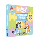 BLUEY. LIBRO JUGUETE - SUPERLIBRO PUZZLE. 4 PUZLES DE DOS CARAS PARA LEER Y JUGA