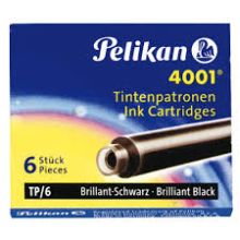 (6) RECAMBIOS TINTA PELIKAN NEGRO