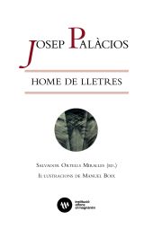Josep Palàcios, home de lletres
