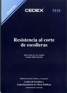 RESISTENCIA AL CORTE DE ESCOLLERAS. M-18