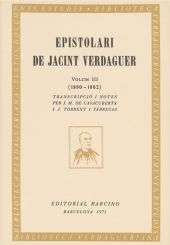 Epistolari de Jacint Verdaguer, III