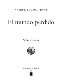 Guía didáctica. El mundo perdido. Biblioteca Teide
