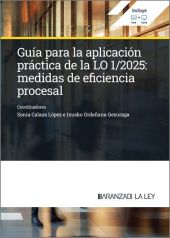 GUIA PARA LA APLICACION PRACTICA DE LA LO 12025: MEDIDAS DE EFICIENCIA PROCESAL