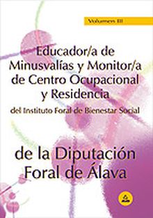 VOL III EDUCADOR MINUSVALIA MONITOR/A DIP.F.ALAVA