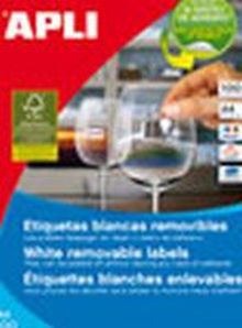 (100) ETIQUETAS REMOVIBLES APLI 52 X 21,2