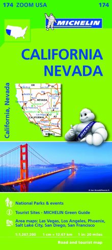 CALIFORNIA NEVADA - NEVADA 174 ""MAPA MICHELIN 2014