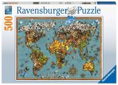 PUZZLE 500 PZS MUNDO DE MARIPOSAS