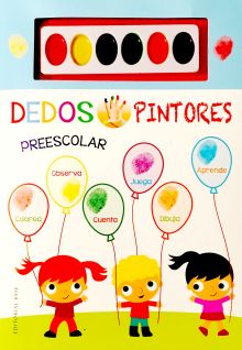 Dedos pintores preescolar (libro azul)