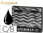 (8) CARTUCHOS PLUMA NEGRO WATERMAN - NEWELL