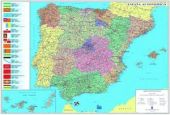 MAPA ESPAÑA Y PORTUGAL 13734