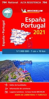 MAPA ESPAÑA PORTUGAL ALTA RESISTENCIA 2021
