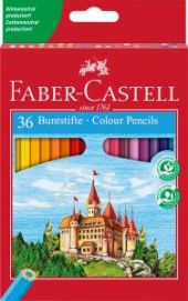 CAJA 36 LAPICES DE COLORES SERIE ROJA FABER CASTELL