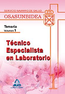TECNICO ESPECIALISTA DE LABORATORIO TEMARIO VOLUME