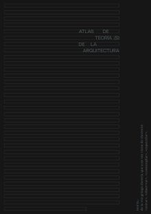 ATLAS DE TEORÍA(S) DE LA ARQUITECTURA